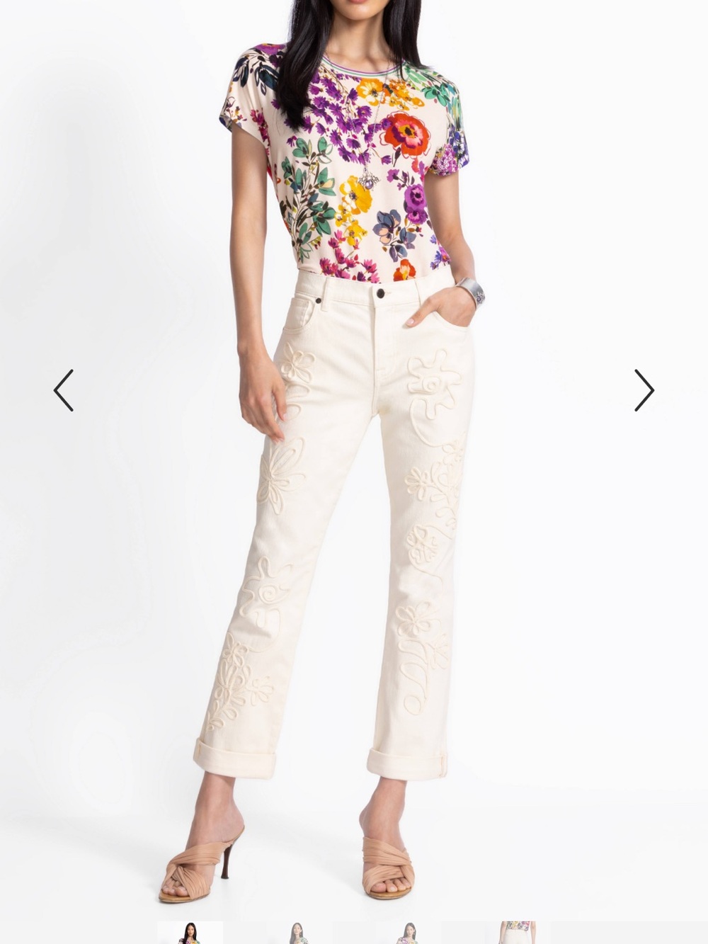 Johnny Was - The Soutache Boyfriend Jean - Janika
